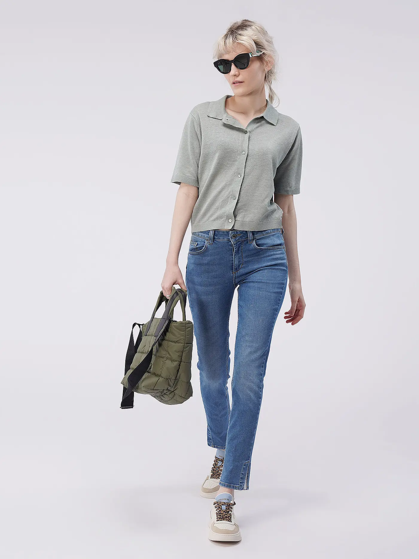 ECOALF |  Leinen Stickjacke JUNIPERALF | 